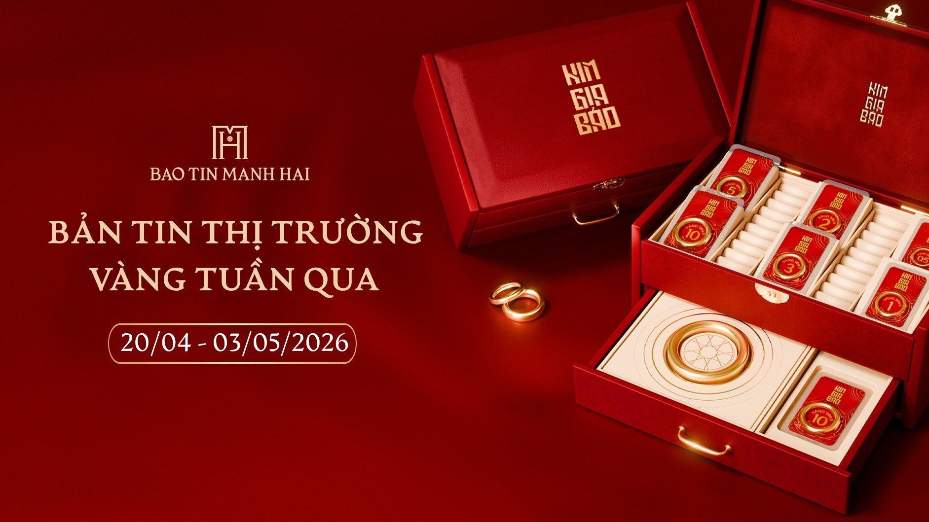 Bản tin thị trường vàng tuần cuối tháng 4 - đầu tháng 5/2026 (20/04 - 03/05/2026)